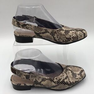 Women’s Clarks Snakeskin Slingback Shoes